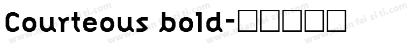 Courteous bold字体转换